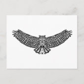 Owl Doodle Postkarte (Vorderseite)