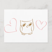 Owl Doodle Postkarte (Vorderseite)