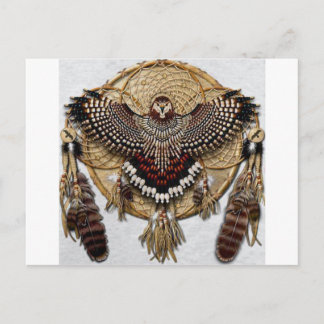 Owl Dream Catcher Postkarte