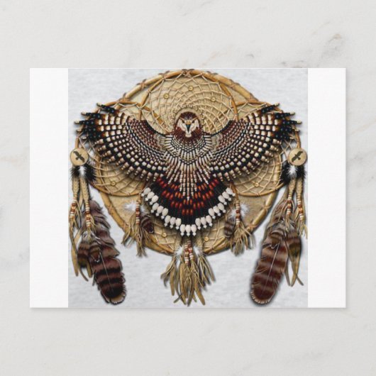 Owl Dream Catcher Postkarte (Vorderseite)