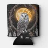 Owl Dreamcatcher Boho with Moon Dosenkühler (Rückseite)