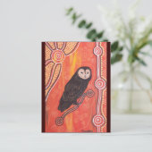 Owl Dreaming Postkarte (Stehend Vorderseite)