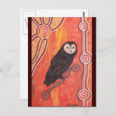 Owl Dreaming Postkarte (Vorne/Hinten)