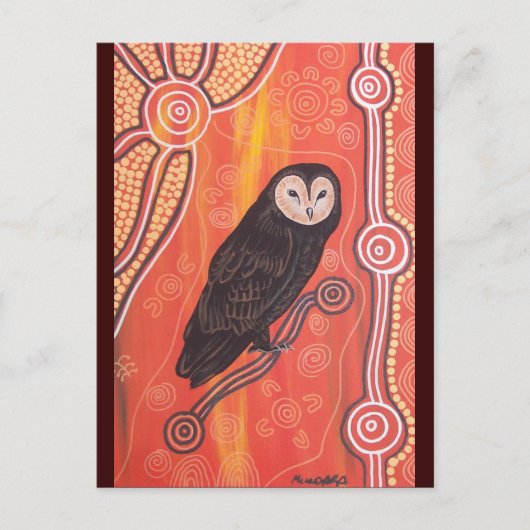 Owl Dreaming Postkarte (Vorderseite)