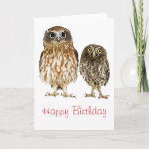Owl Duo Geburtstag Karte