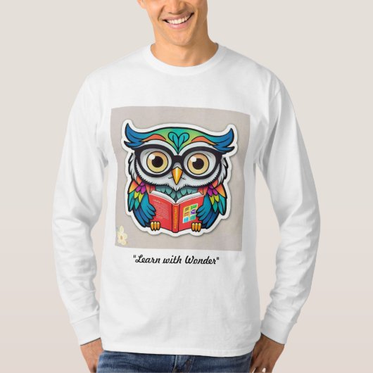 ‚Owl-Ed Genius‘ T-Shirt (Vorderseite)