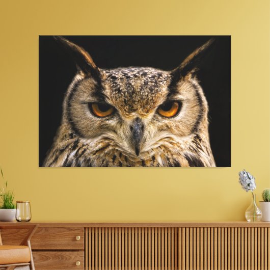 OWL, EGAL OWL WRAPPING CANVAS DRUCKEN LEINWANDDRUCK (Insitu (Wohnzimmer))