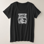 Owl Ex Libris Buchzeichen Große Größe T-Shirt (Design vorne)