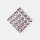 Owl Eyeglasses Muster Serviette (Ecke)