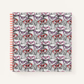 Owl Eyeglasses Pattern Notizblock (Vorderseite)