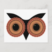 Owl Eyes benutzerdefinierte Postkarte (Vorderseite)