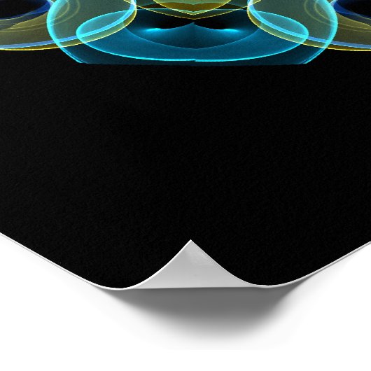 Owl Eyes Kaleidoskop Poster (Ecke)