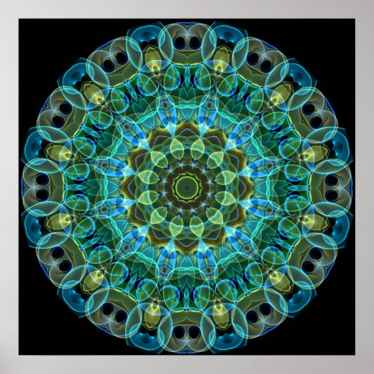 Owl Eyes Kaleidoskop Poster (Vorne)