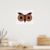 Owl Eyes Zollposter Poster (Küche)