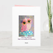Owl Fairy Princess Card Karte (Rückseite)