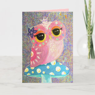 Owl Fairy Princess Card Karte