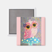 Owl Fairy Princess Magnet (Vorderseite/Rückseite)