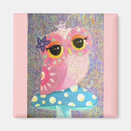 Owl Fairy Princess Magnet (Vorne)