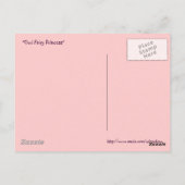 Owl Fairy Princess Postcard Postkarte (Rückseite)