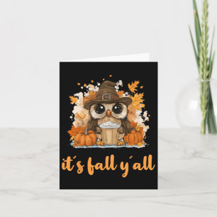 Owl Fall Erntedank Es ist Fall Yáll Karte