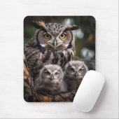 Owl Family Mousepad (Mit Mouse)