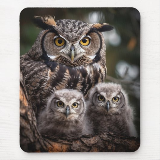 Owl Family Mousepad (Vorne)
