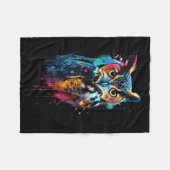 Owl farbig fleecedecke (Vorderseite (Horizontal))