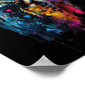 Owl farbig poster (Ecke)