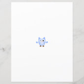 Owl farbiges, Kariert grenzenloses Papierblatt (Rückseite)