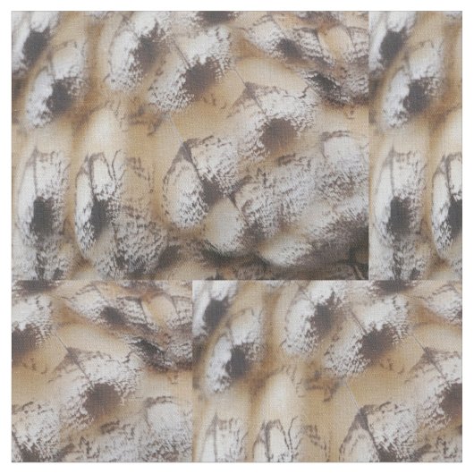 Owl Feathers Fabric Stoff (Nahaufnahme)