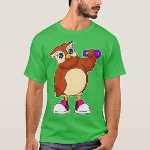 Owl Fitness Dumbell T-Shirt