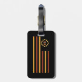 Owl - Flag Gepäckanhänger (Rückseite vertikal)