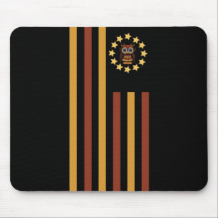 Owl - Flag Mousepad
