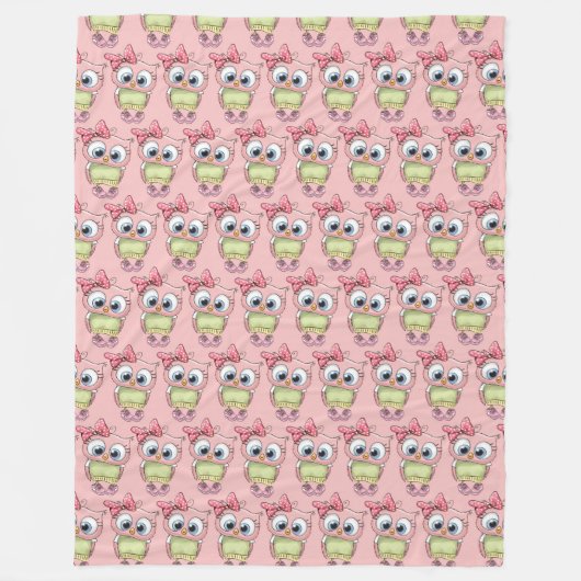 Owl Fleece Blanket (Vorderseite)