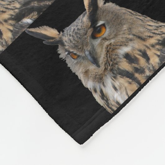 Owl Fleece Blanket (Ecke)