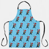 Owl Flying with Heart Balloons in Paris Schürze (Vorderseite)