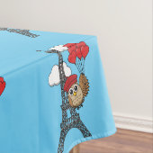 Owl Flying with Heart Balloons in Paris Tischdecke (Beispiel)