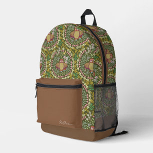 Owl Folk Green Bedruckter Rucksack