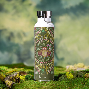 Owl Folk Green Trinkflasche