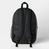 Owl Folk Navy Bedruckter Rucksack (Rückseite)