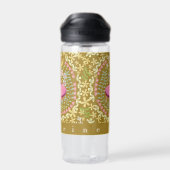 Owl Folk Olive Trinkflasche (Rückseite)