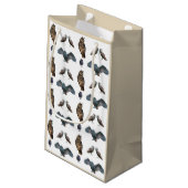 Owl Frenzy Gift Bag Kleine Geschenktüte (Rückseite Schrägansicht)
