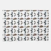 Owl Frenzy Kitchen Handtuch (Farbe wählen) (Horizontal)