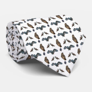 Owl Frenzy Krawatte Doppelseitige Printwerbung (Fa
