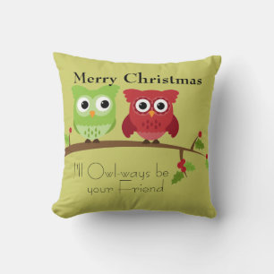 Owl Friends Pillow Kissen