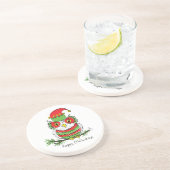 Owl Funny Christmas Niedlich Kids Getränkeuntersetzer (Seite)