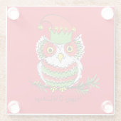 Owl Funny Christmas Niedlich Kids Glasuntersetzer (Rückseite)