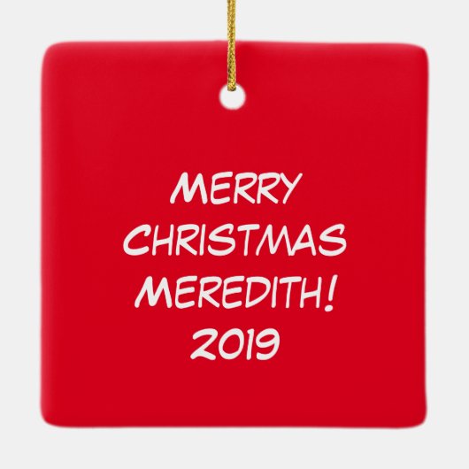 Owl Funny Christmas Niedlich Kids Keramikornament (Rückseite)