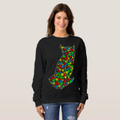 Owl Funny Puzzle Animals Autism Awareness Sweatshirt (Vorne ganz)