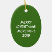 Owl Funny Weihnachten Niedlicher Urlaub Keramik Ornament (Hinten)